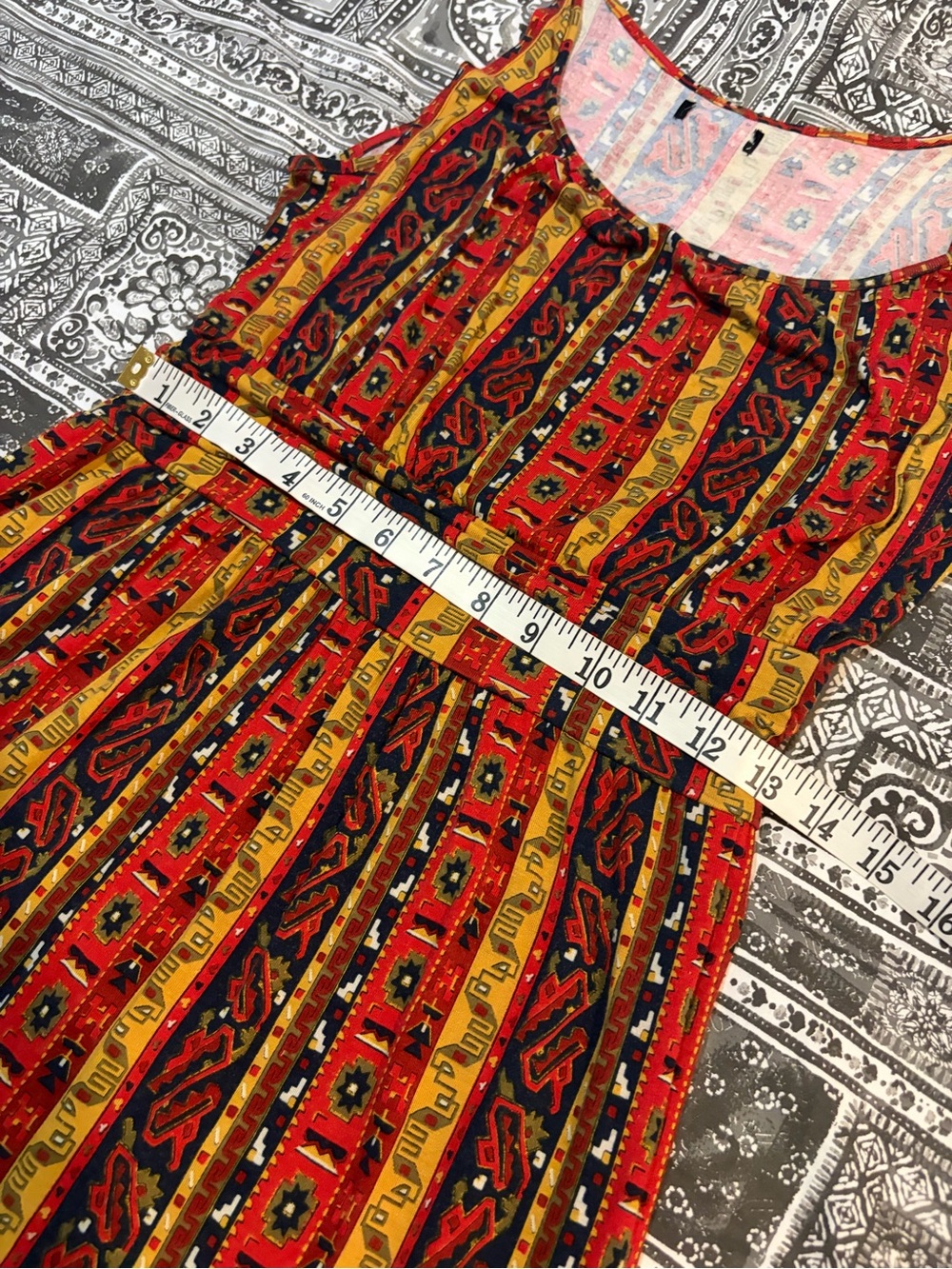 Lucky Brand Summer Nights Jordana Boho Western Tribal Dress SEE DESCRIPTION - Picture 13 of 15